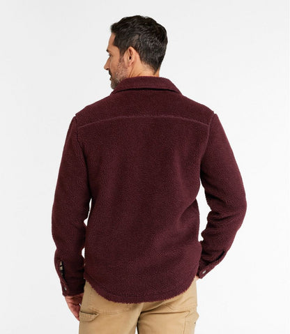 Men's Signature Mixed Media Fleece Shirt Jacket / L.L.Bean