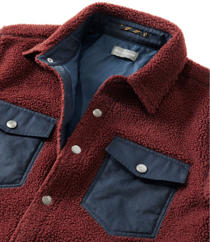 Men's Signature Mixed Media Fleece Shirt Jacket / L.L.Bean