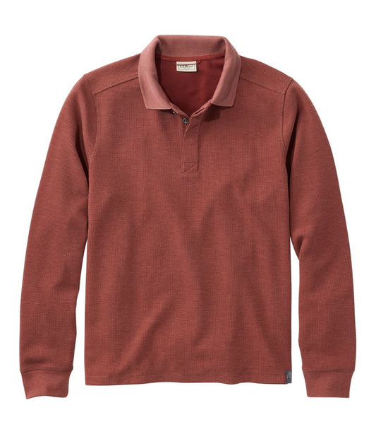 Men's Mountainside Micro Waffle Polo, Long-Sleeve / L.L.Bean