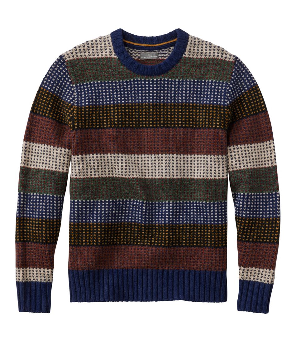 Men's Signature 1980 Matinicus Rock Sweater, Crewneck, Stripe / L.L.Bean