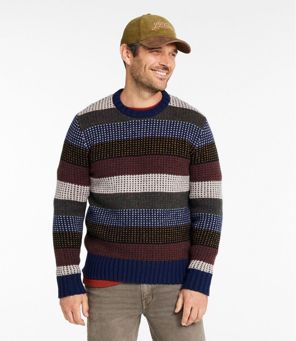Men's Signature 1980 Matinicus Rock Sweater, Crewneck, Stripe / L.L.Bean