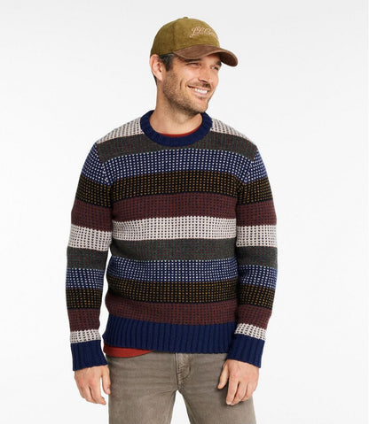 Men's Signature 1980 Matinicus Rock Sweater, Crewneck, Stripe / L.L.Bean