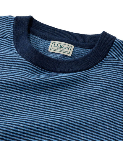 Men's All Seasons Cotton Blend Sweater, Crewneck, Stripe / L.L.Bean