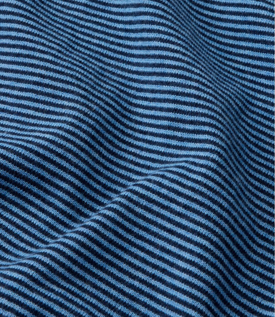 Men's All Seasons Cotton Blend Sweater, Crewneck, Stripe / L.L.Bean