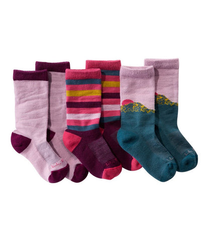 Kids' Camden Trail Socks, 3-Pack / L.L.Bean