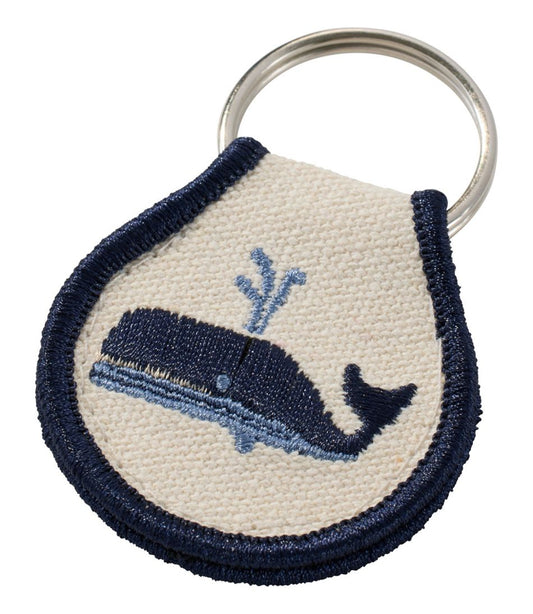 Embroidered Patch Charm, Whale / L.L.Bean