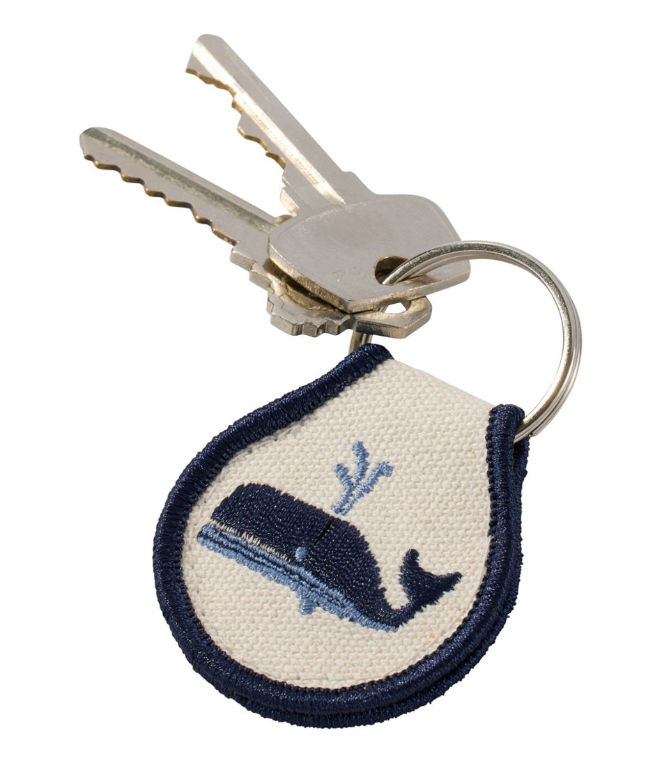 Embroidered Patch Charm, Whale / L.L.Bean