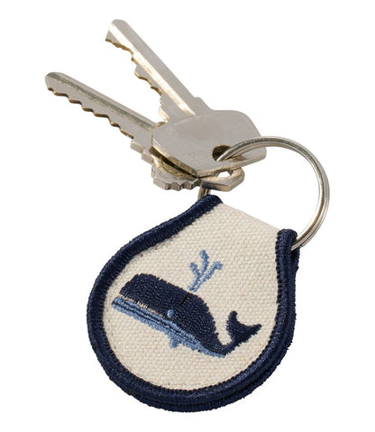Embroidered Patch Charm, Whale / L.L.Bean