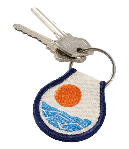 Embroidered Patch Charm, Sun & Waves / L.L.Bean