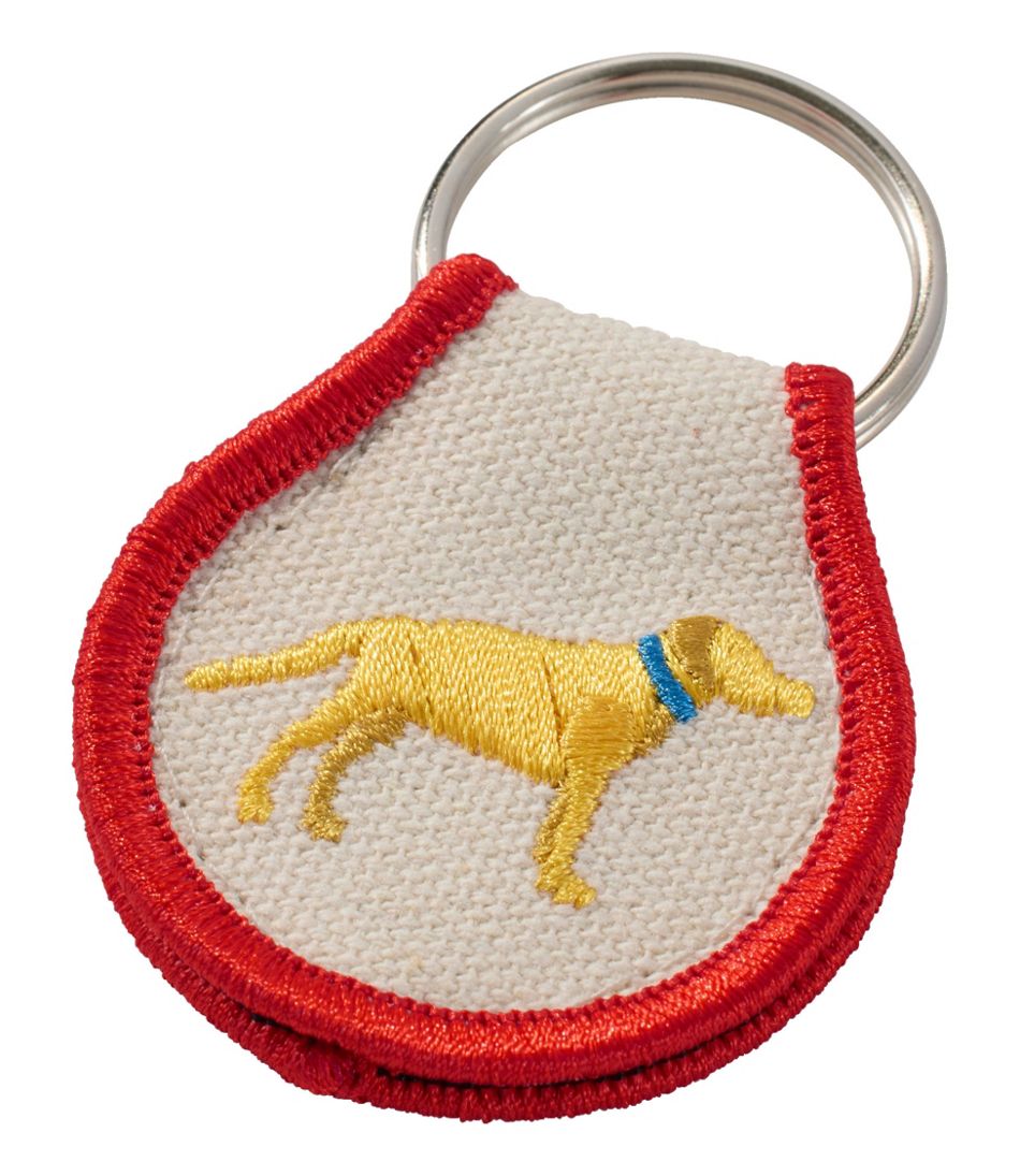 Embroidered Patch Charm, Yellow Lab / L.L.Bean