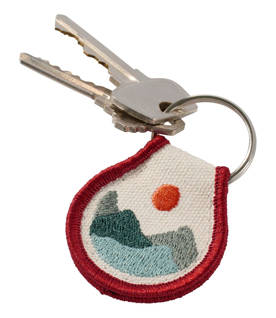 Embroidered Patch Charm, Mountains / L.L.Bean