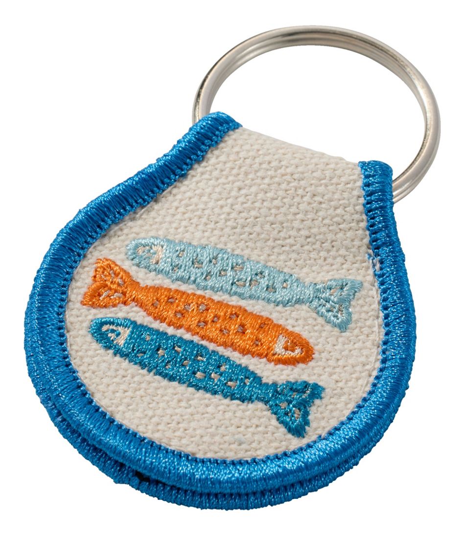 Embroidered Patch Charm, Fish / L.L.Bean