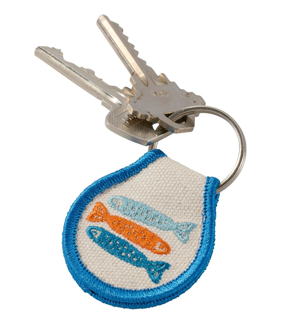 Embroidered Patch Charm, Fish / L.L.Bean