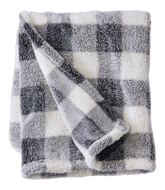 Cozy Plush Throw, Plaid / L.L.Bean
