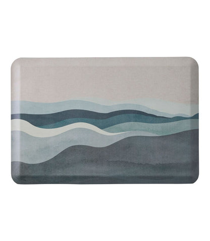 Happy Feet Comfort Mat, Watercolor Waves / L.L.Bean