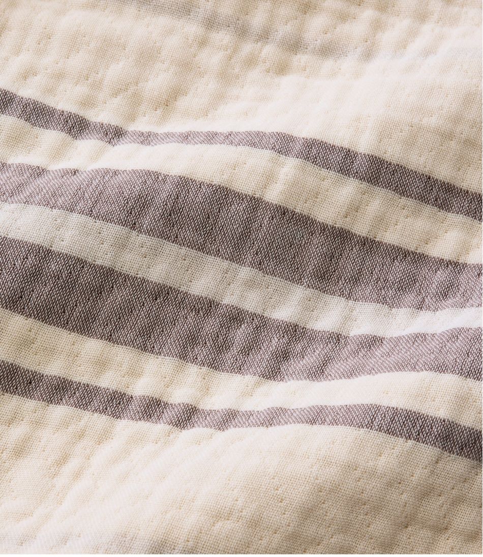 Lightweight Cotton Gauze Throw, Stripe / L.L.Bean