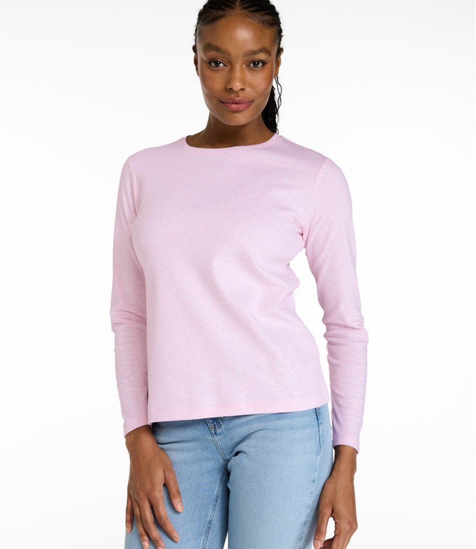 Women's Tee, Long-Sleeve Crewneck / L.L.Bean
