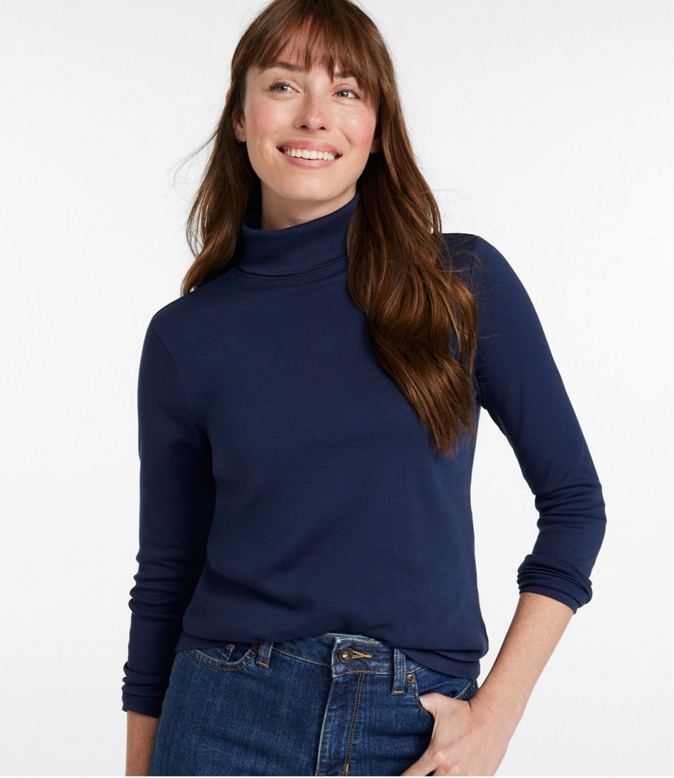 Women's Pima Cotton Turtleneck, Long-Sleeve / L.L.Bean