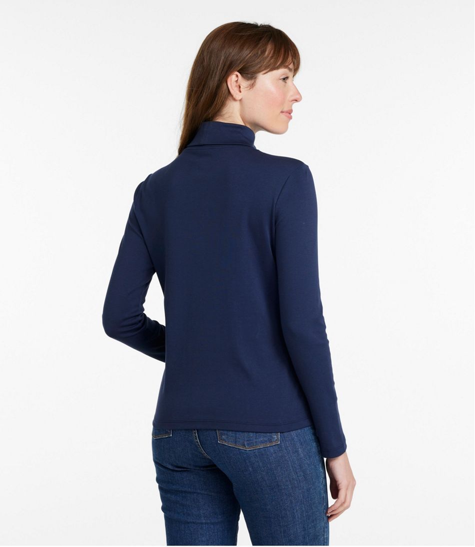Women's Pima Cotton Turtleneck, Long-Sleeve / L.L.Bean