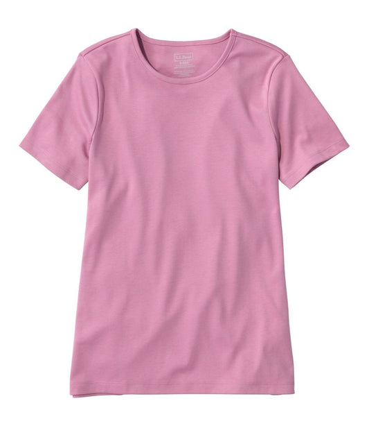 Women's Pima Cotton Tee, Short-Sleeve Crewneck / L.L.Bean