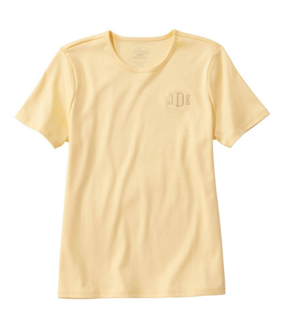 Women's Pima Cotton Tee, Short-Sleeve Crewneck / L.L.Bean