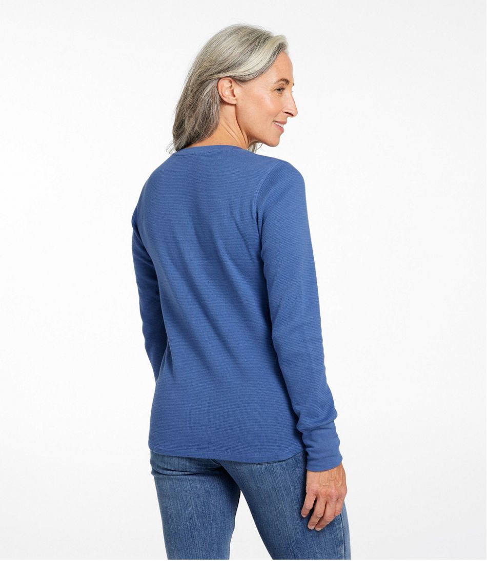 Women's Waffle-Knit Henley / L.L.Bean