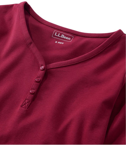 Women's V-Neck Henley, Long-Sleeve / L.L.Bean