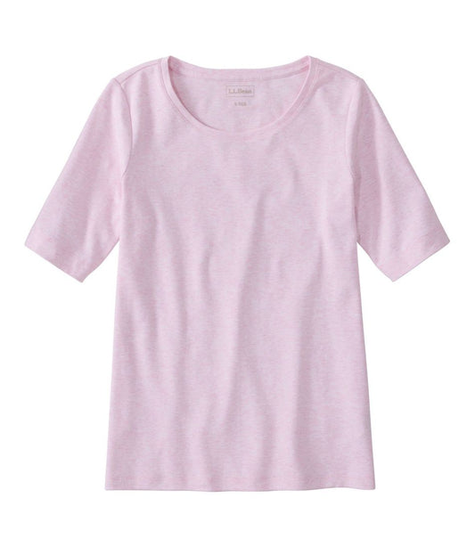 Women's Jewelneck Tee, Elbow-Sleeve / L.L.Bean