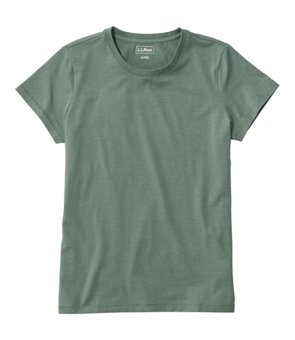 Women's Soft Stretch Supima-Blend Tee, Crewneck Short-Sleeve / L.L.Bean