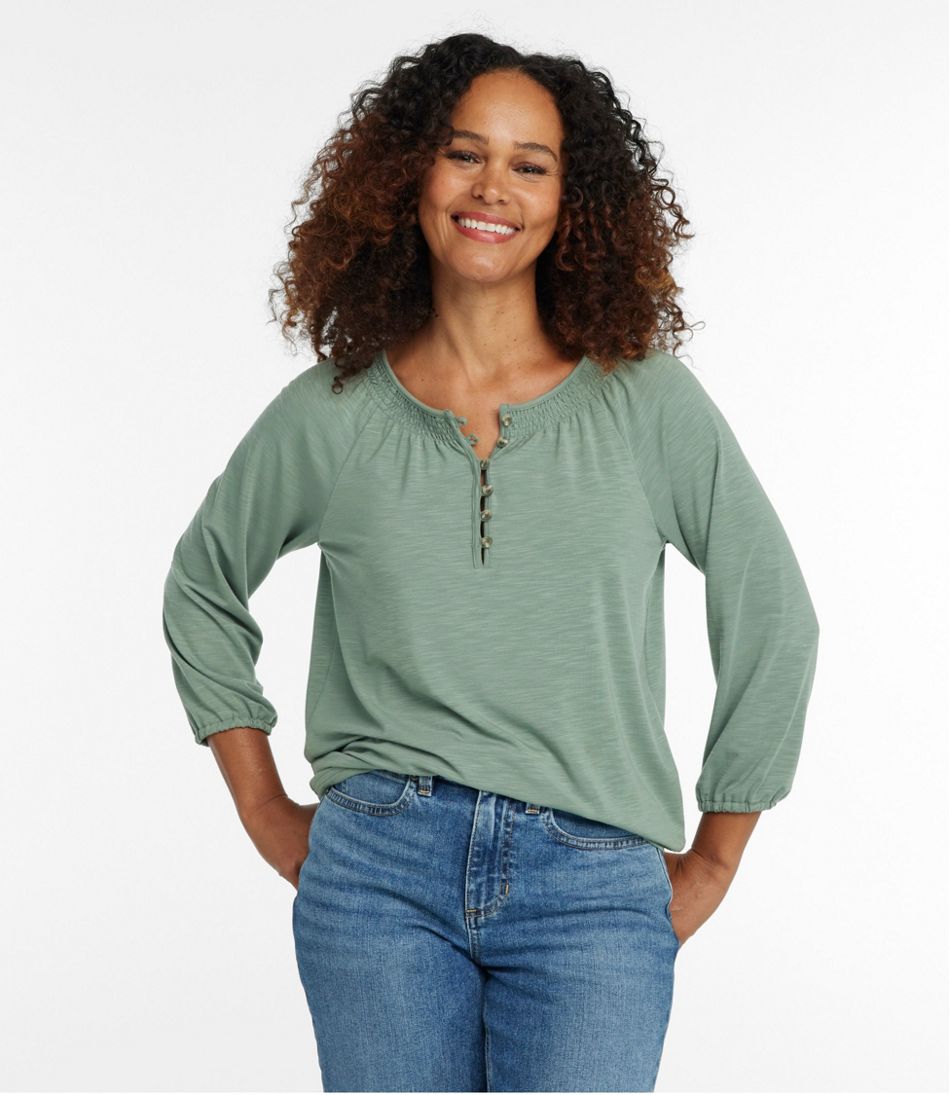 Women's Camden Hills Tee, Three-Quarter-Sleeve / L.L.Bean