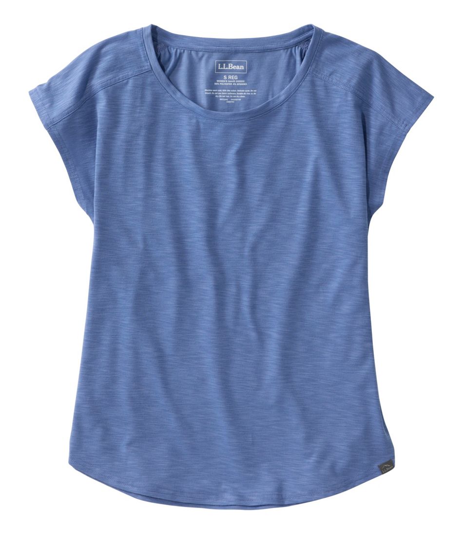 Women's Streamside Tee, Short-Sleeve Ruched Crew / L.L.Bean