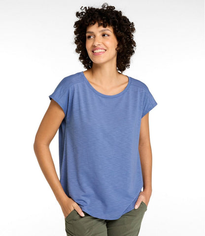 Women's Streamside Tee, Short-Sleeve Ruched Crew / L.L.Bean