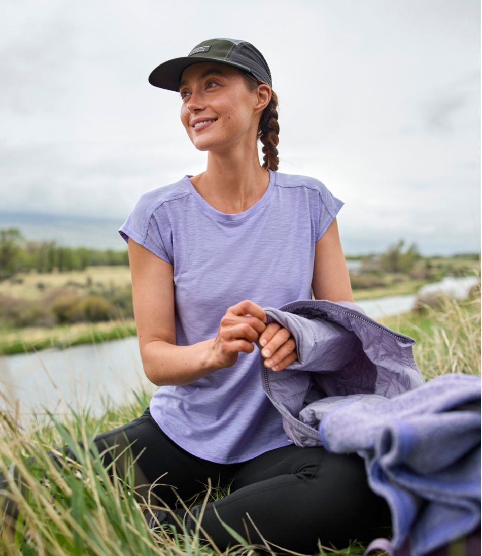 Women's Streamside Tee, Short-Sleeve Ruched Crew / L.L.Bean