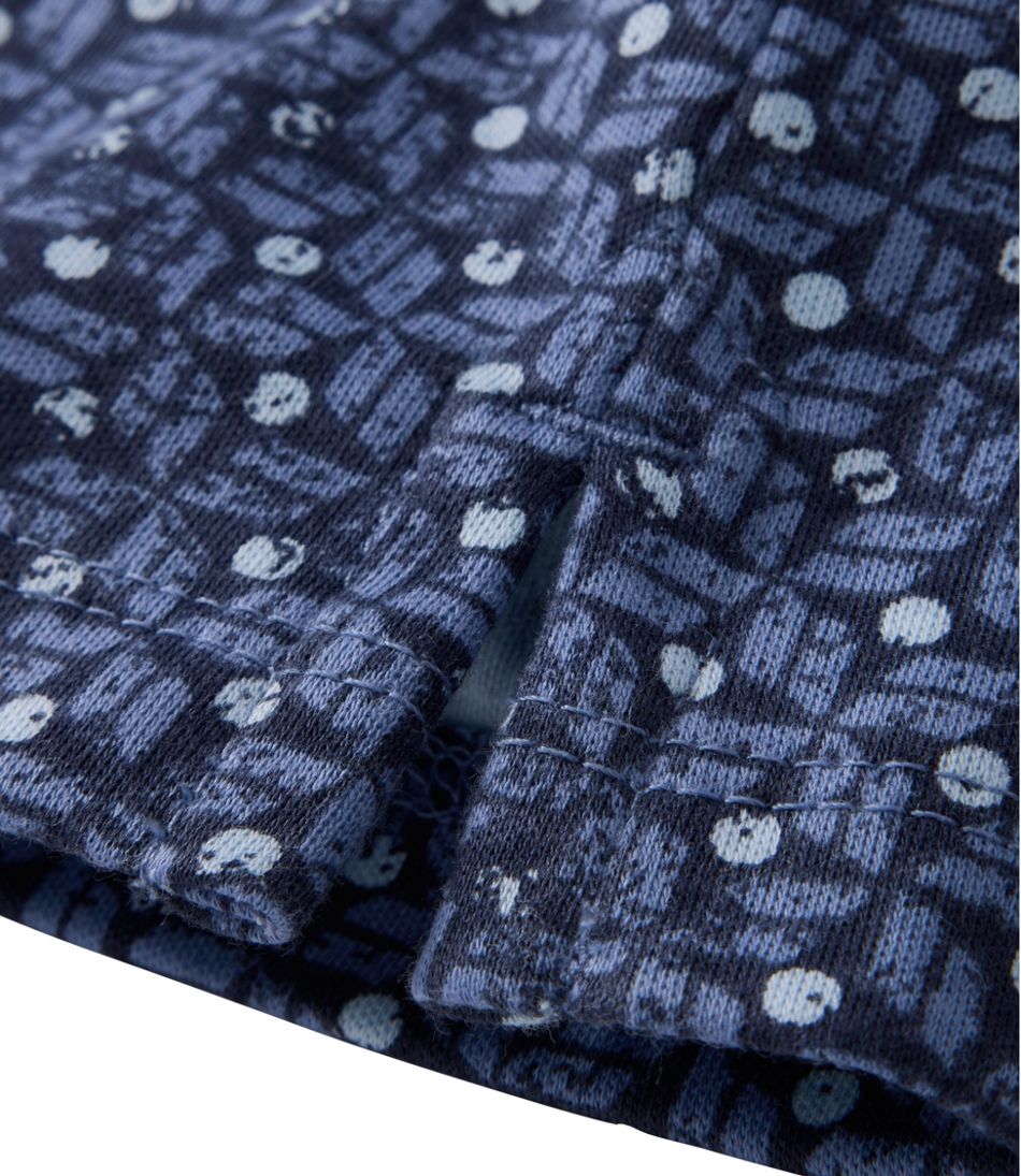 Women's Tee, Three-Quarter-Sleeve Splitneck Tunic Print / L.L.Bean
