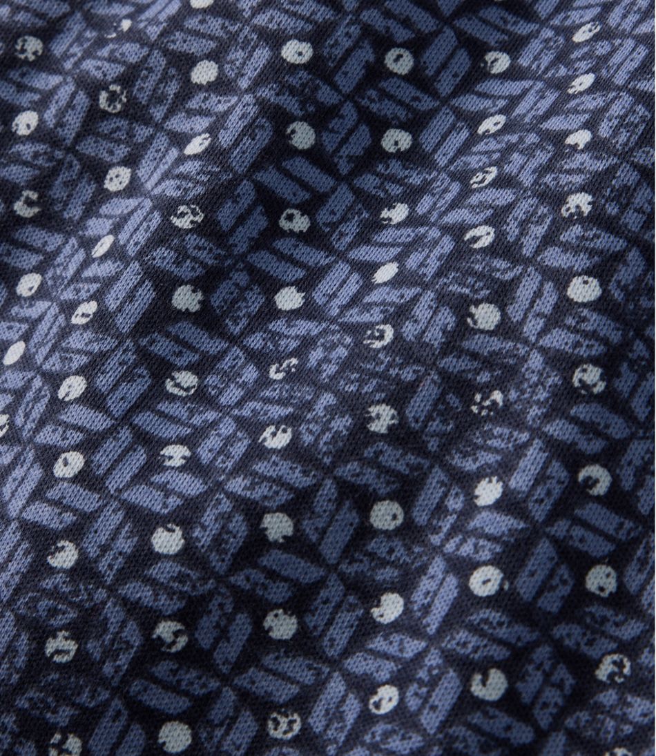 Women's Tee, Three-Quarter-Sleeve Splitneck Tunic Print / L.L.Bean