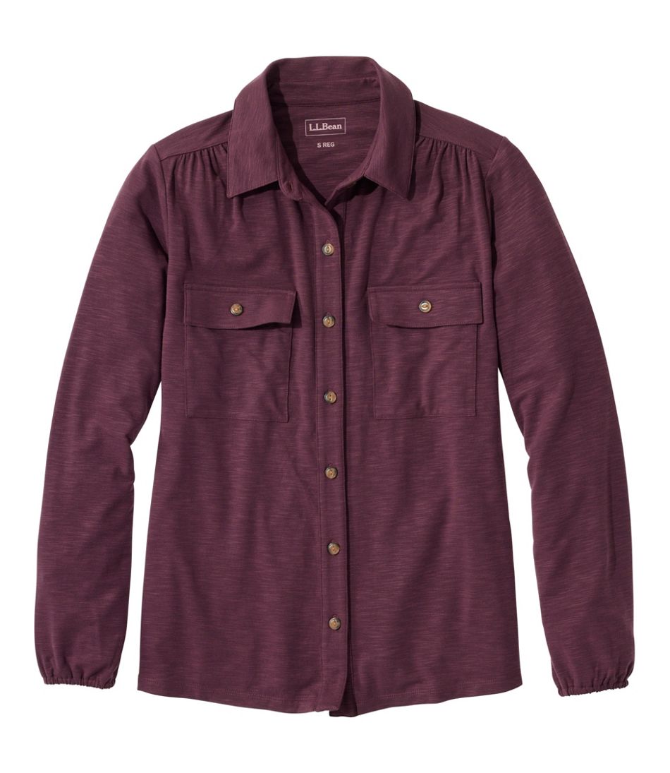 Camden Hills Tee, Button-Front Shirt / L.L.Bean