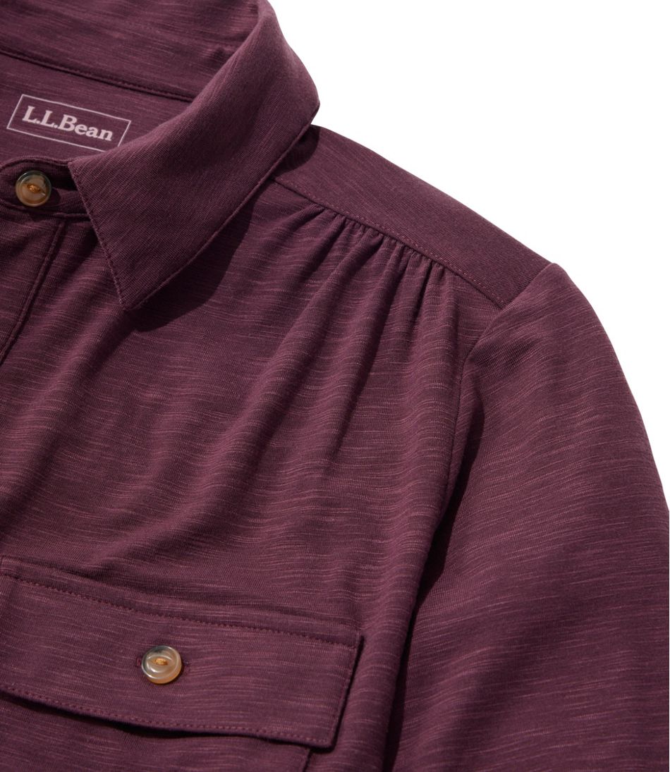 Camden Hills Tee, Button-Front Shirt / L.L.Bean