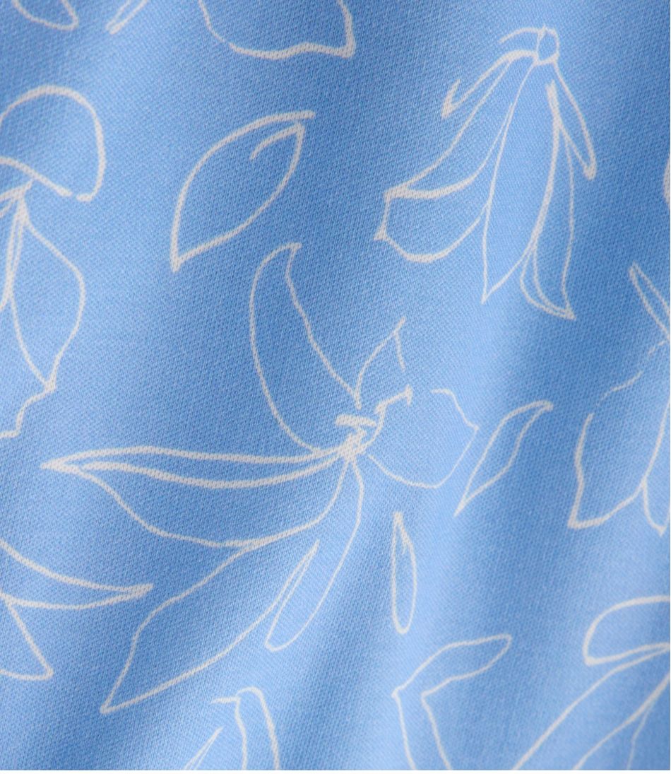 Women's Pima Cotton Tunic, Three-Quarter-Sleeve Splitneck Print / L.L.Bean