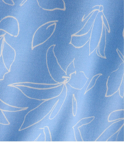Women's Pima Cotton Tunic, Three-Quarter-Sleeve Splitneck Print / L.L.Bean