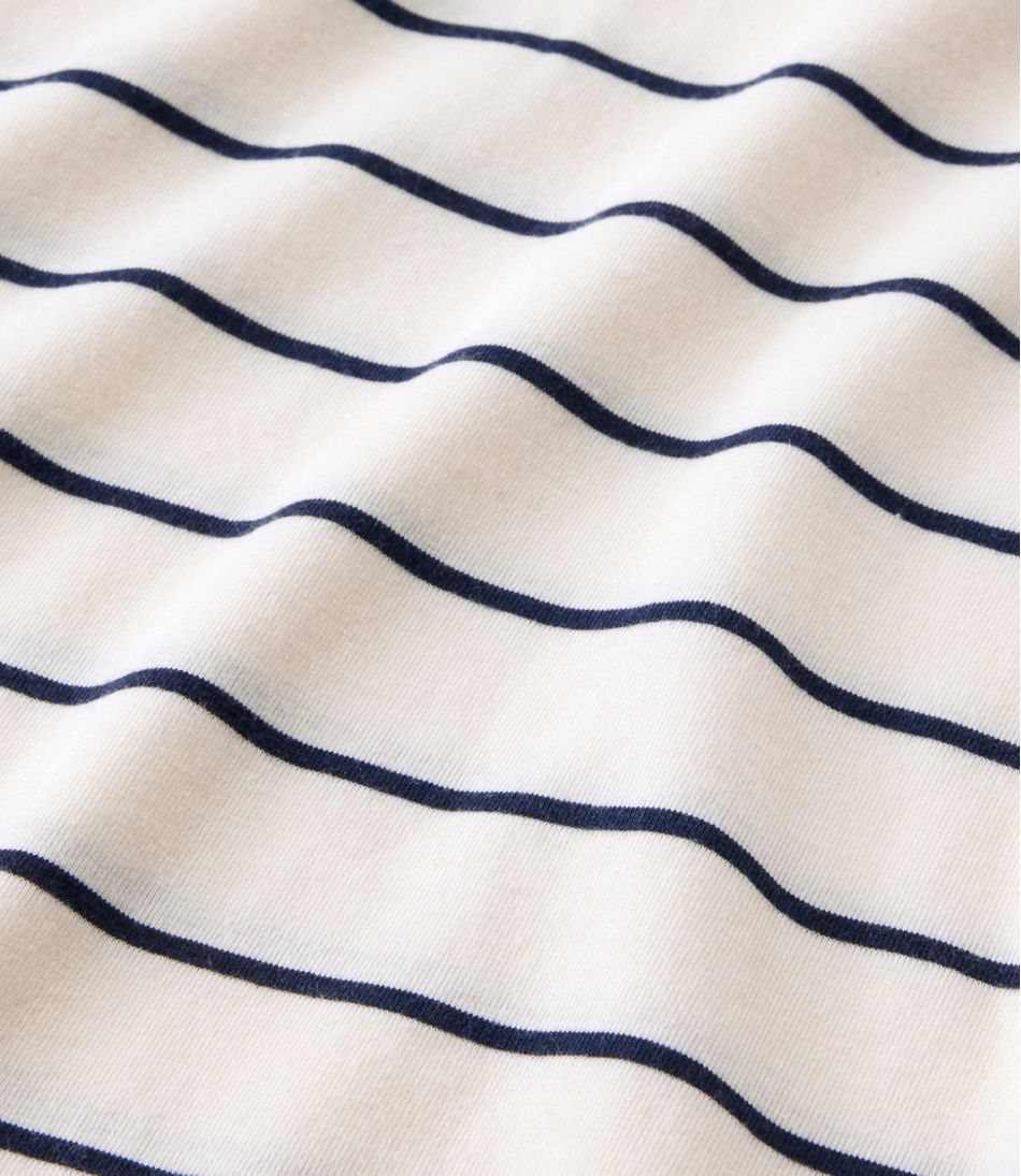 Women's Soft Stretch Supima-Blend Tee, Turtleneck Stripe / L.L.Bean