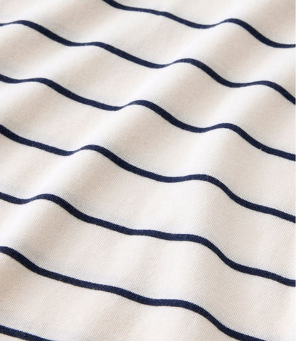 Women's Soft Stretch Supima-Blend Tee, Turtleneck Stripe / L.L.Bean