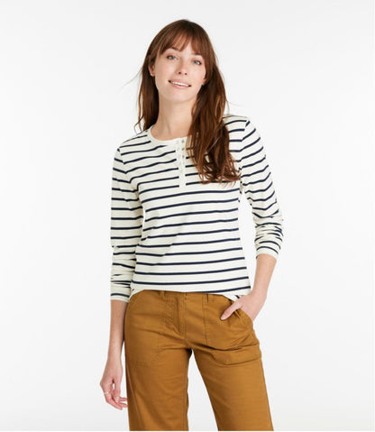 Women's Signature Rangeley Cotton Tee, Henley / L.L.Bean