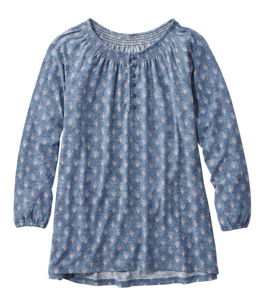 Women's Camden Hills Tee, Three-Quarter-Sleeve Print / L.L.Bean