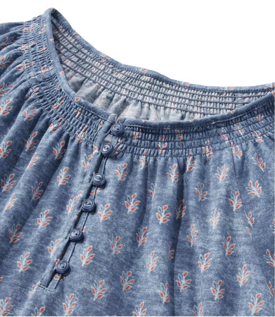 Women's Camden Hills Tee, Three-Quarter-Sleeve Print / L.L.Bean