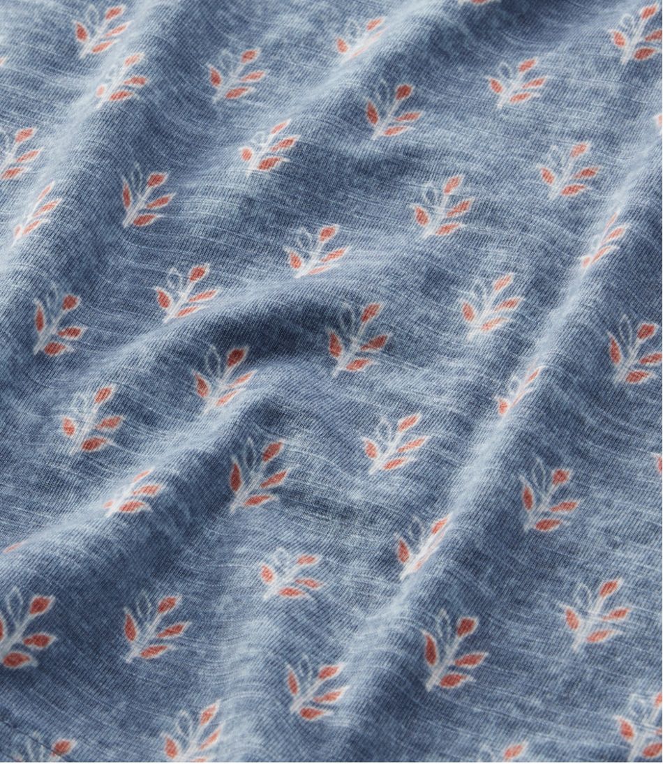 Women's Camden Hills Tee, Three-Quarter-Sleeve Print / L.L.Bean