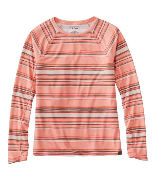 Women's Everyday SunSmart® Tee, Crewneck Long-Sleeve Stripe / L.L.Bean