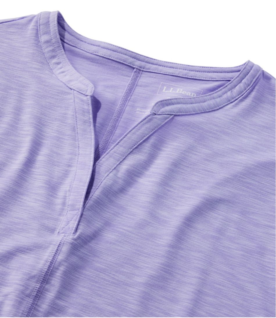Women's Streamside Tee, Short-Sleeve Splitneck / L.L.Bean