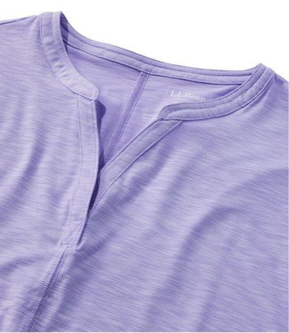 Women's Streamside Tee, Short-Sleeve Splitneck / L.L.Bean