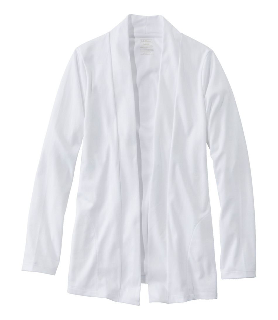 Women's Pima Cotton Open Cardigan, With Pockets / L.L.Bean