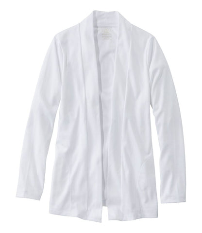 Women's Pima Cotton Open Cardigan, With Pockets / L.L.Bean